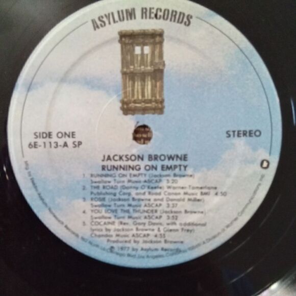 Jackson Browne Running on Empty Vinyl Record Album 1977 Asylum Records - Picture 4 of 9